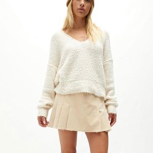 Free People Vegan Leather Mini Skirt (Size 12)